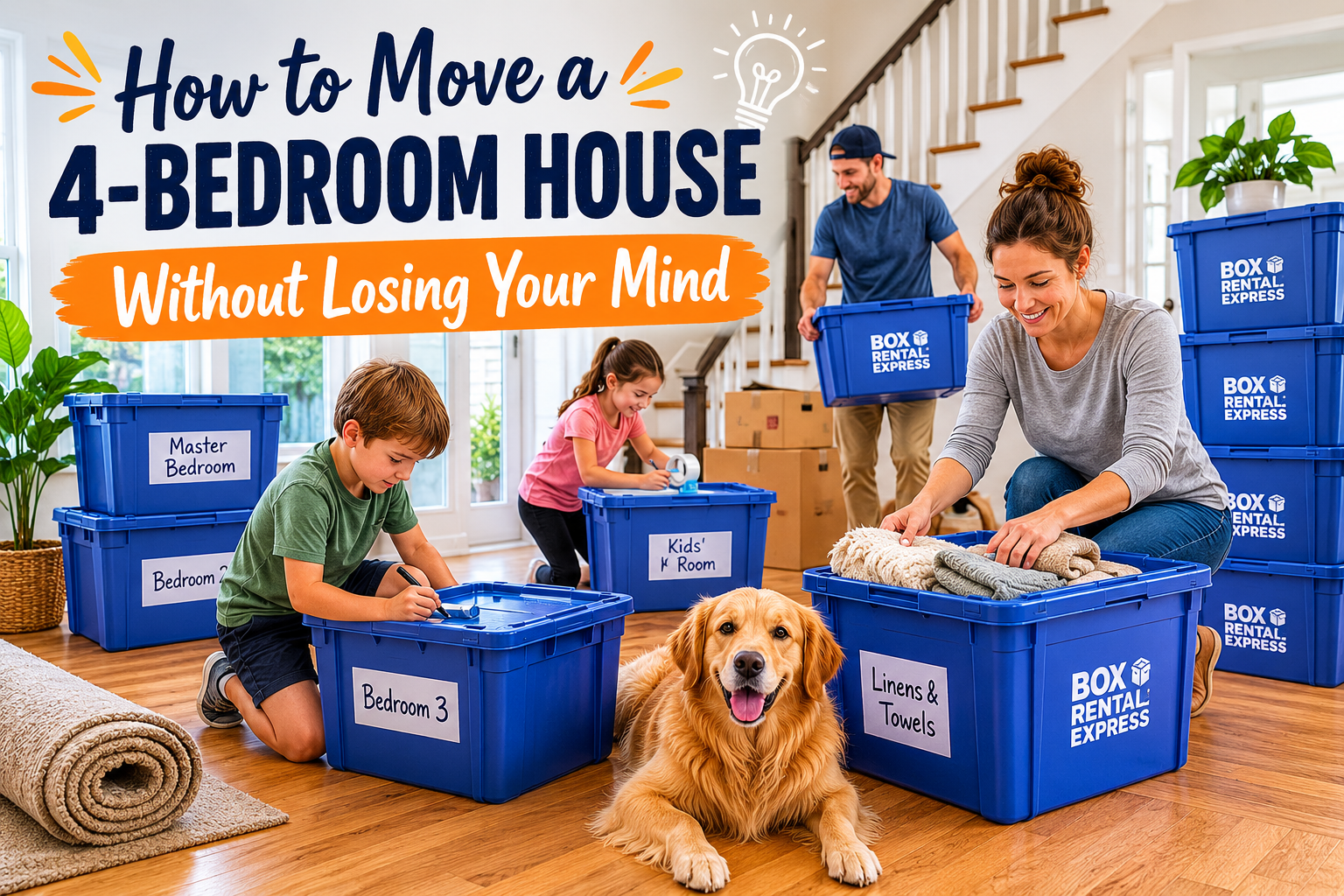 How to Move a 4-Bedroom House Without Losing Your Mind